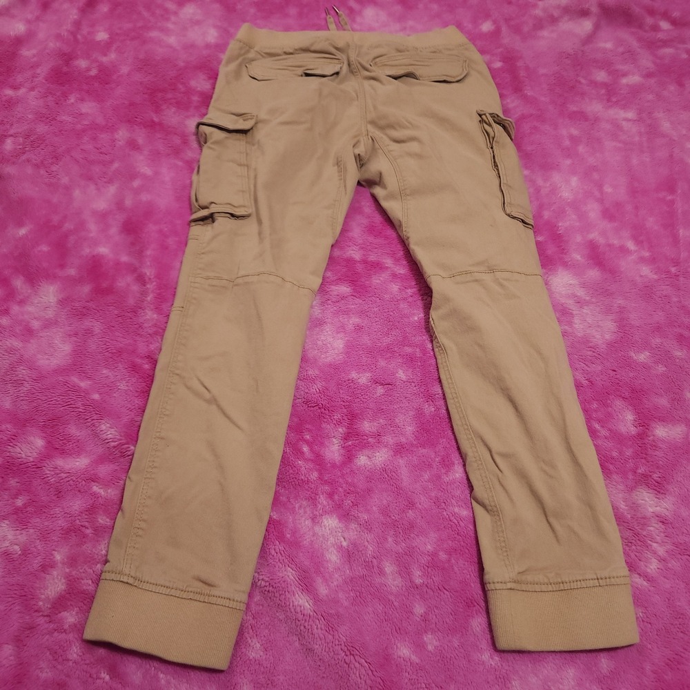 H&M Cargo Jogger Pants Women's Small Skinny Fit Tan Utility Joggers - Picture 12 of 13